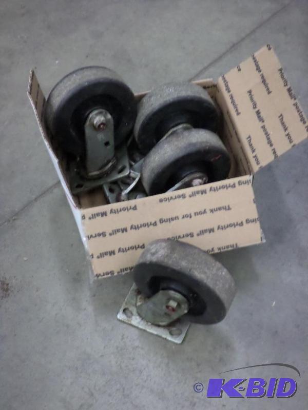 Box Of Misc Caster Wheels...