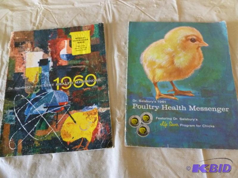 lot 117 image: Vintage 1960 and 61 Dr. Salsburys poultry he...