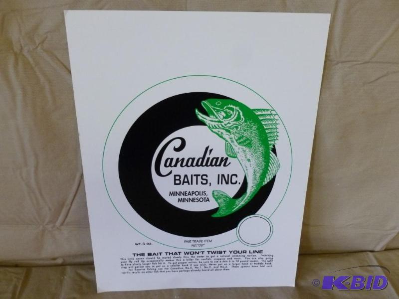 lot 138 image: Vintage Canadian Baits Inc. Minneapolis, Minn...