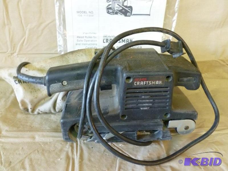 lot 144 image: Craftsman 3" Belt Sander model 135.11720...