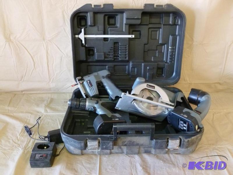 lot 2 image: Altocraft&nbspfour piece 18v power tool set ...