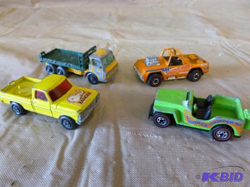 lot 22 image: Lot of four 1970s die cast metal cars that i...