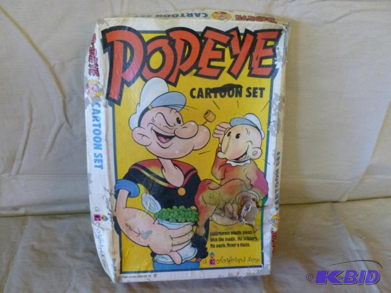 lot 30 image: Vintage Popeye Cartoon Set, comes in the orig...