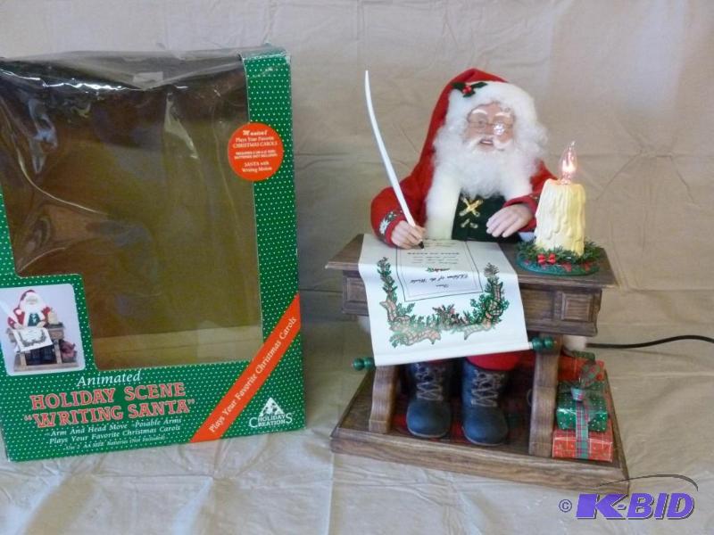 lot 35 image: Large Holiday Creations Animated Holiday Scen...