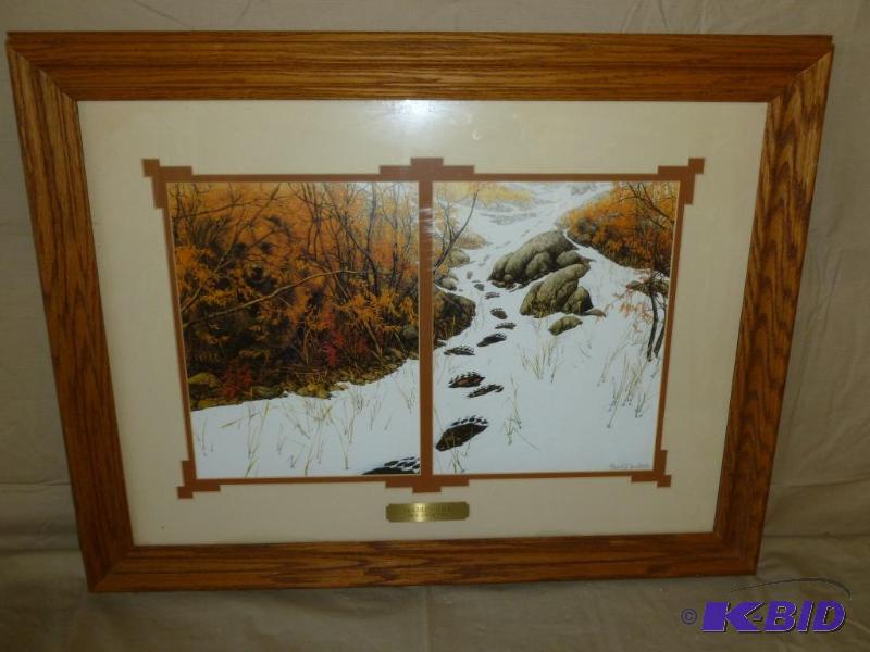 lot 6 image: Beautiful Large Bev Doolittle " Doubled ...