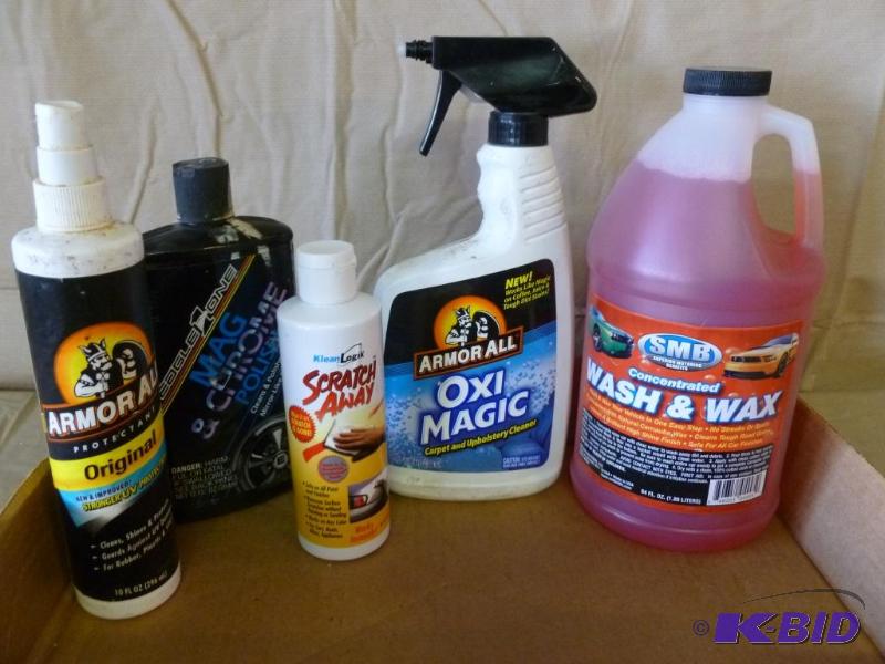 lot 65 image: Lot of car polish and car cleaning items, som...