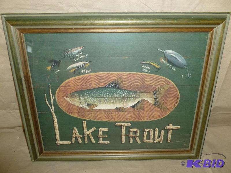 lot 68 image: Susan Clickner " Lake Trout " ...