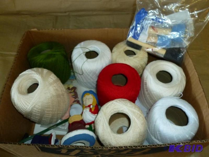 lot 80 image: Lot of 8 rolls of craft string and other good...