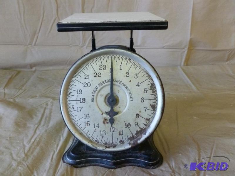 lot 85 image: Antique Majestic kitchen scale, patented May ...