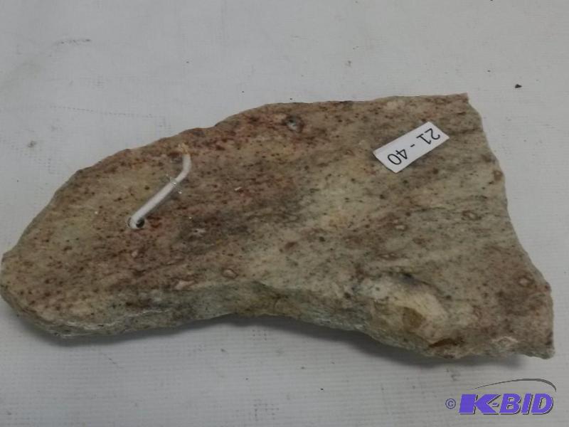 Small Granite Slab with Candle