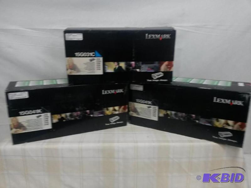 Set of 3 NIB Lexmark Toner Ink