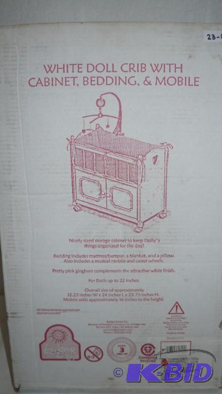 Wooden Doll Crib