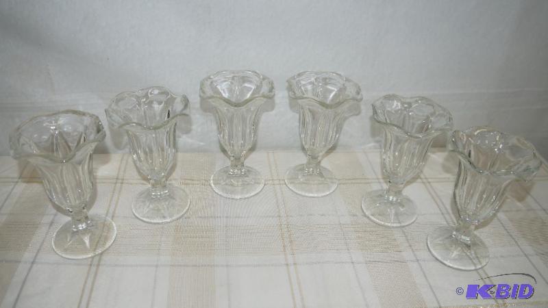 Set of 6 Ice Cream Soda Glasses