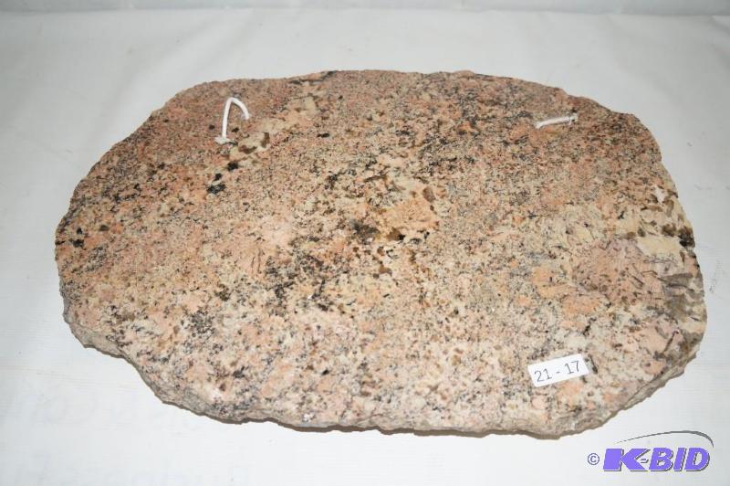 Granite Slab with Two Candles