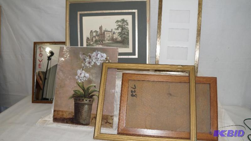 Lot of Picture Frames, Pictures & Mirror