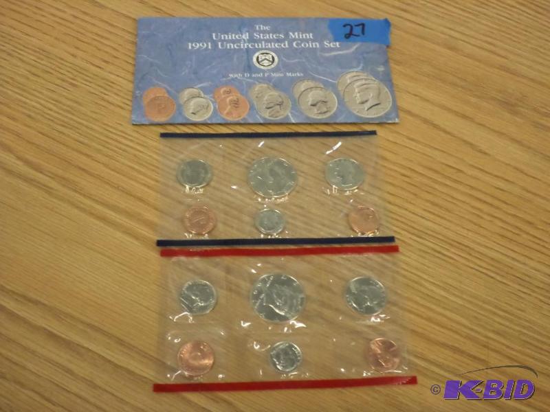 1991 Uncirculated Mint Set...