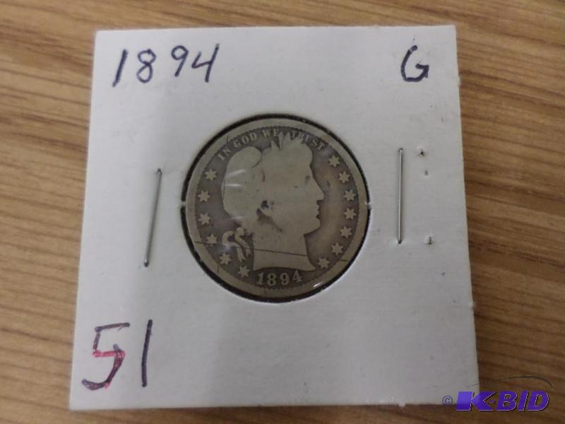 1894 Barber Quarter...