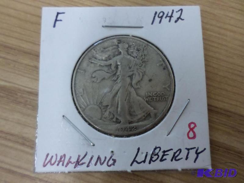 1942 Walking Libertry Half Dollar F...