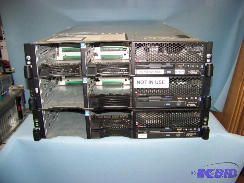 (3) IBM, xSeries, Computer ServersServer Chassis
