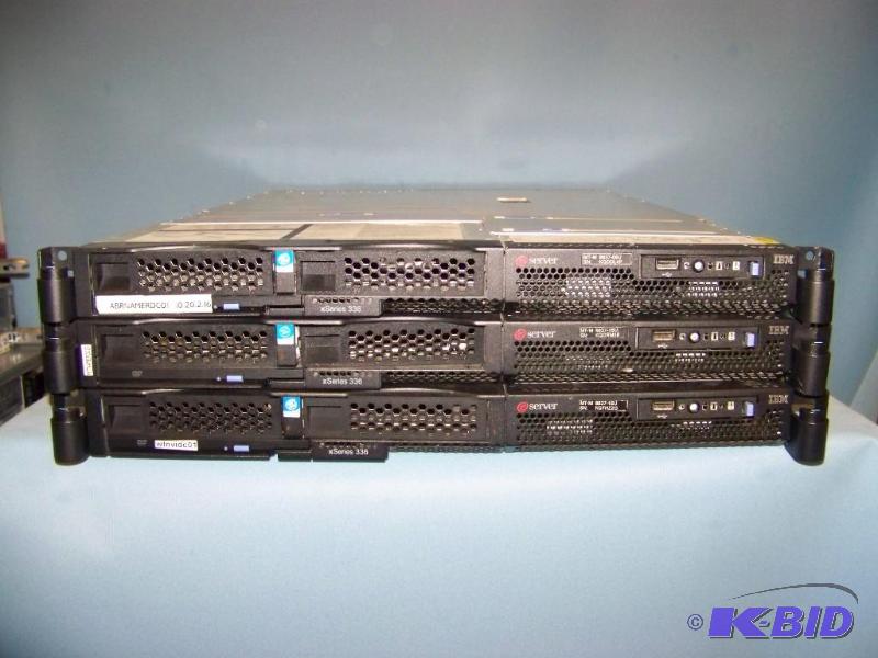 (3) IBM, xSeries, Computer ServersServer Chassis