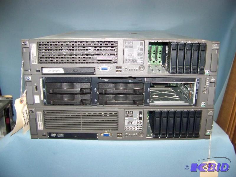 (3) HP (Hewlett Packard), ProLiant, Computer ServersServer Chassis