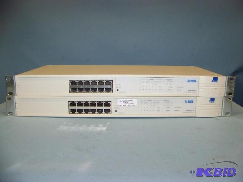 (2) 3Com, SuperStack II, Dual Speed Hubs