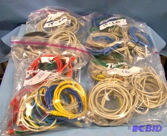 Huge lot of Computer Network  Data  CAT5  Ethernet Cables