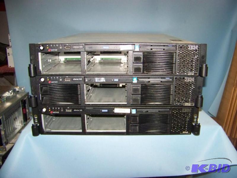 (3) IBM, xSeries, Computer ServersServer Chassis