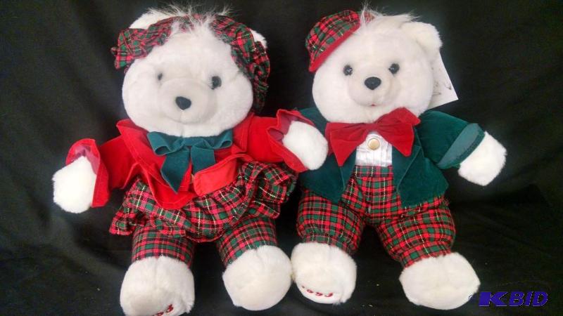 Christmas teddy bears Lot of 2 1993. Redgre...
