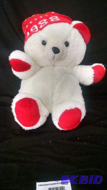 Christmas bear 1988 with red hat. 20&quoth...