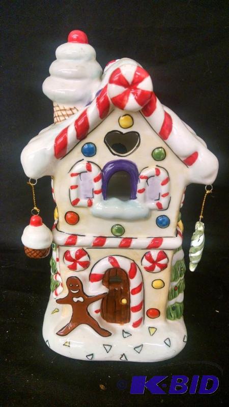 Elements Candy Shop ceramic tealight house i...