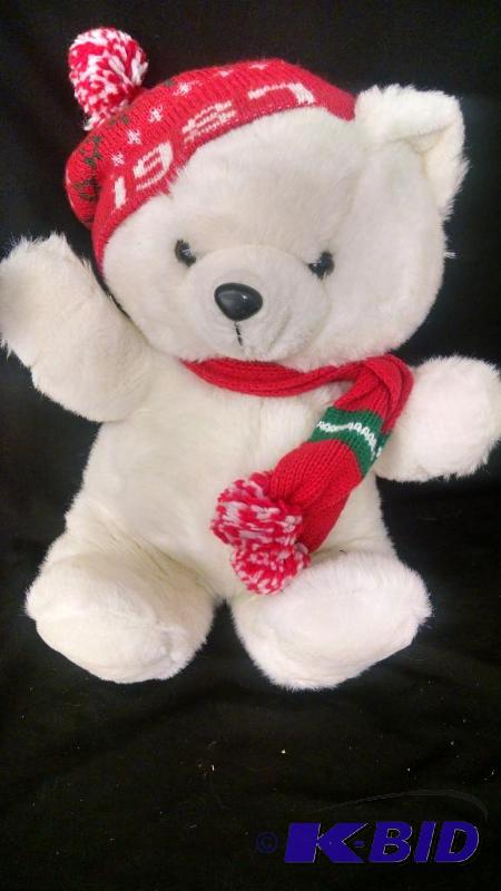 Christmas teddy bear Set if two - 1987 with ...