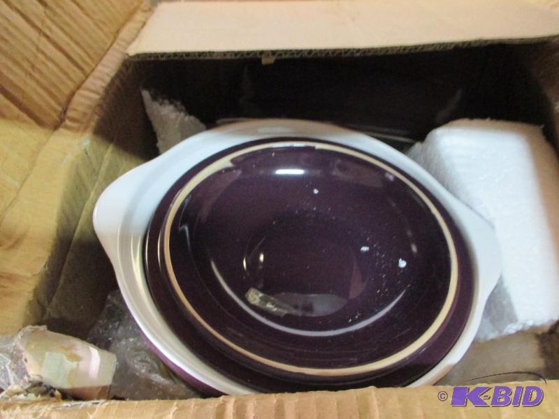 4 pc purple ovenware...
