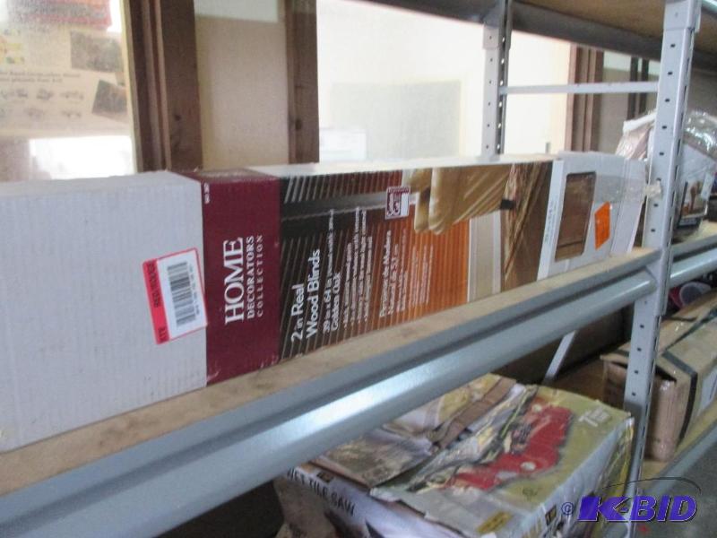 wood blinds...