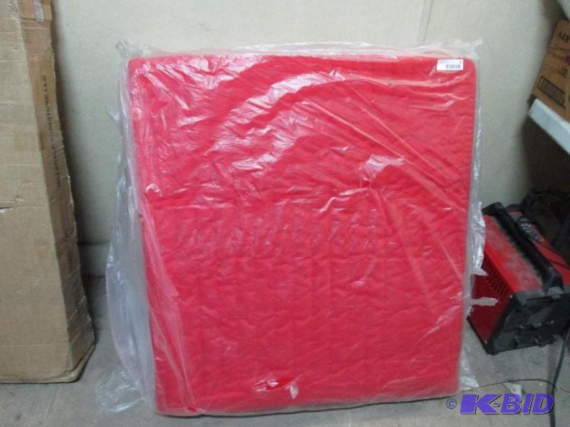 red folding bed...