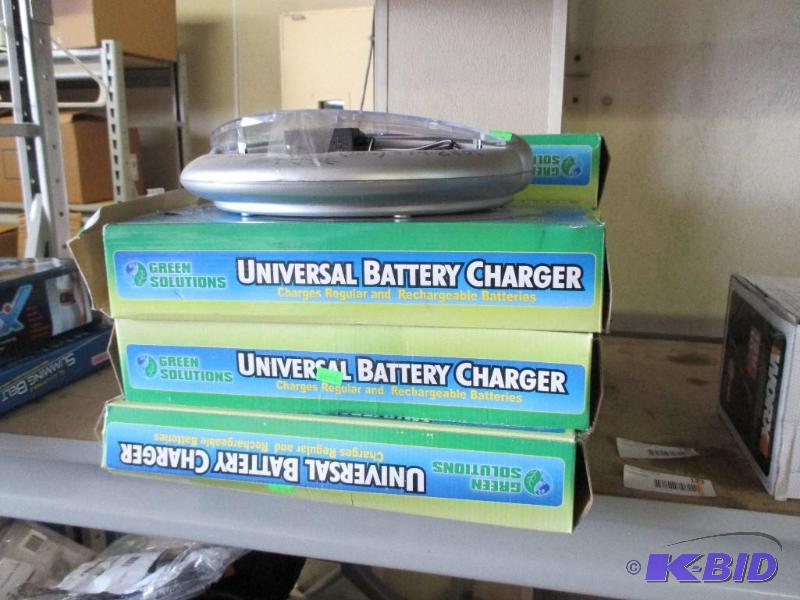 8 battery chargers...
