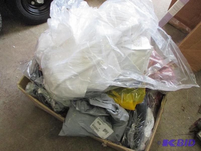 box of plus sized womens clothes...