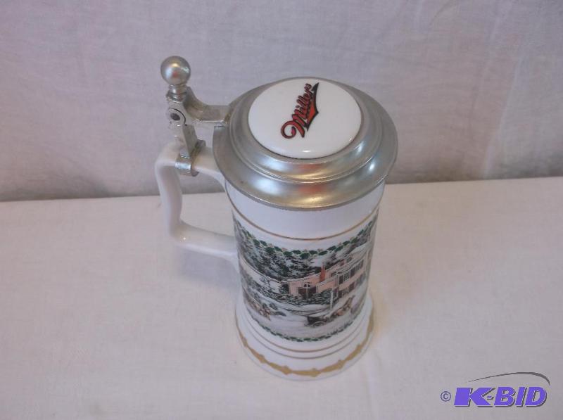 lot 10 image: Miller Plank Road Brewery beer stein in great...