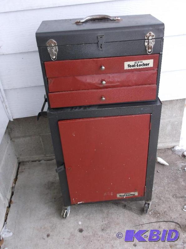 lot 63 image: Work Shop Tool Locker rolling toolbox with so...