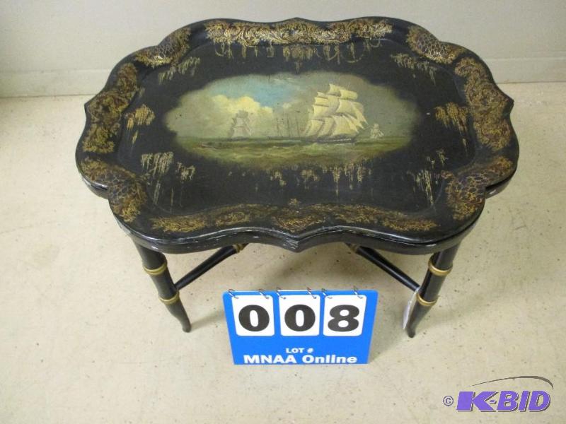 Vintage Paper Mache Table