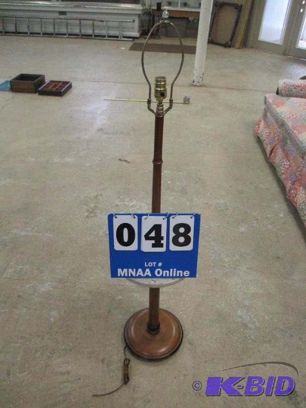 Marble & Wood Floor Lamp