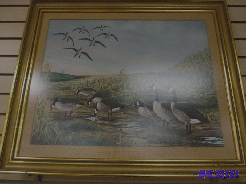 Framed Field Geese Print