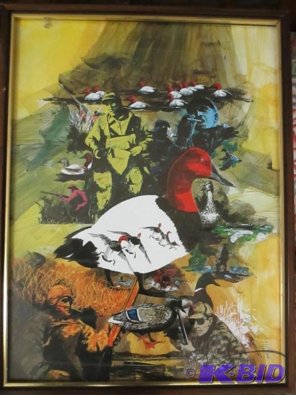 Framed & Signed Duck Hunter Collage Print