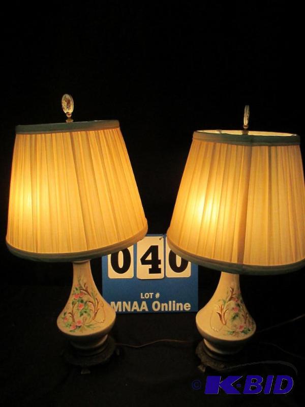 Two Very Cute Floral Lamps