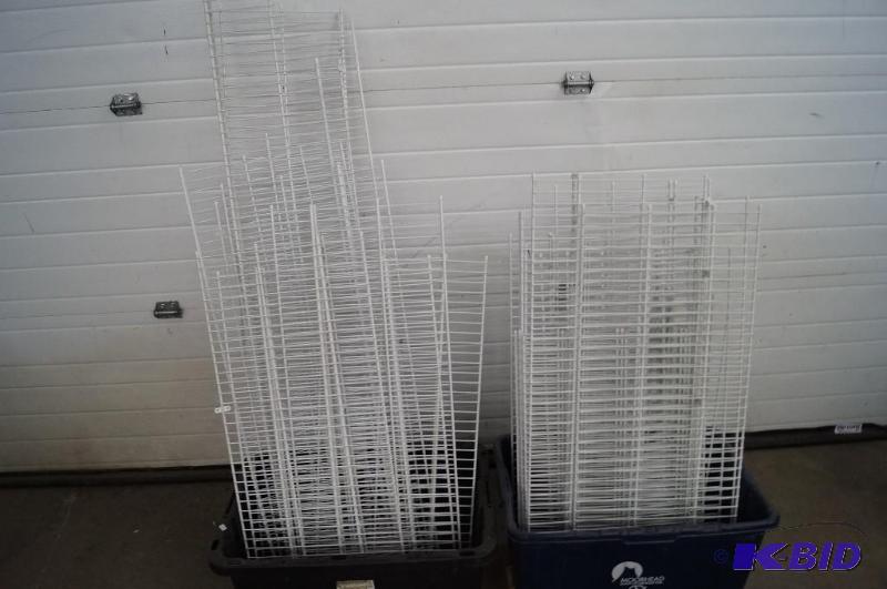 Wire shelving
