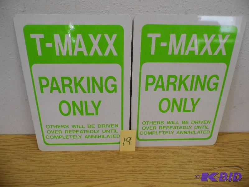 Light Green Parking Signs