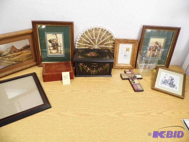 Hummel Prints, Wood Boxes and Misc