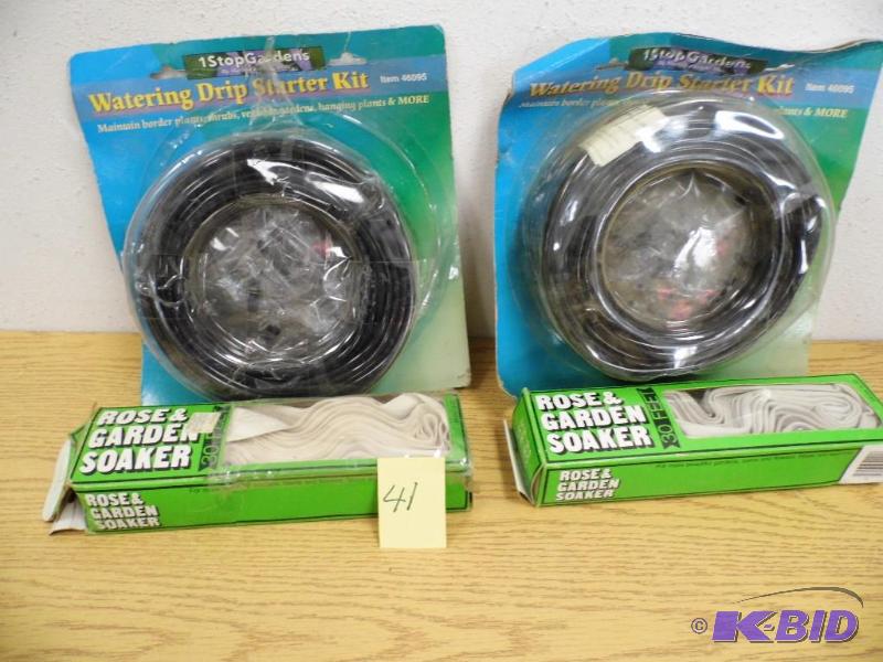 2 New Watering Drip Kits w Hoses