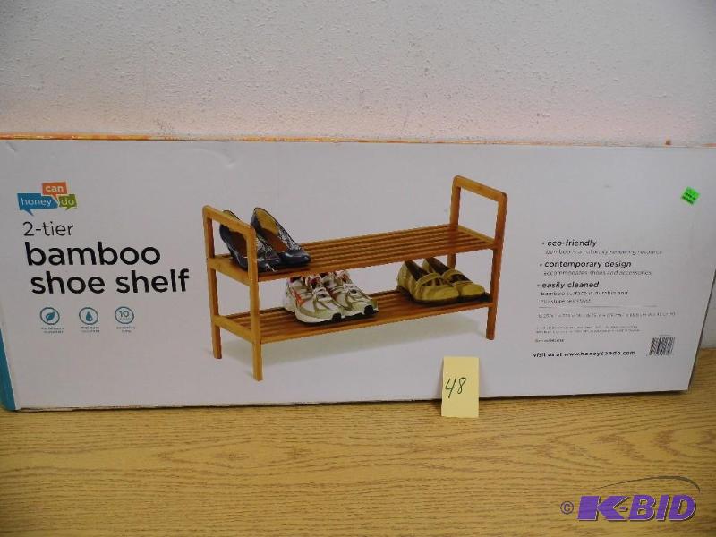 2 Tier Bamboo Shoe Shelf