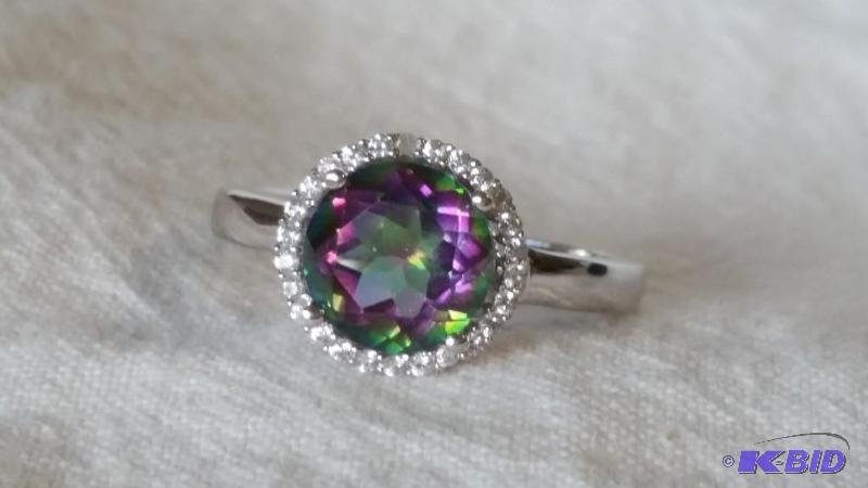Trendy Mystic Topaz Ring